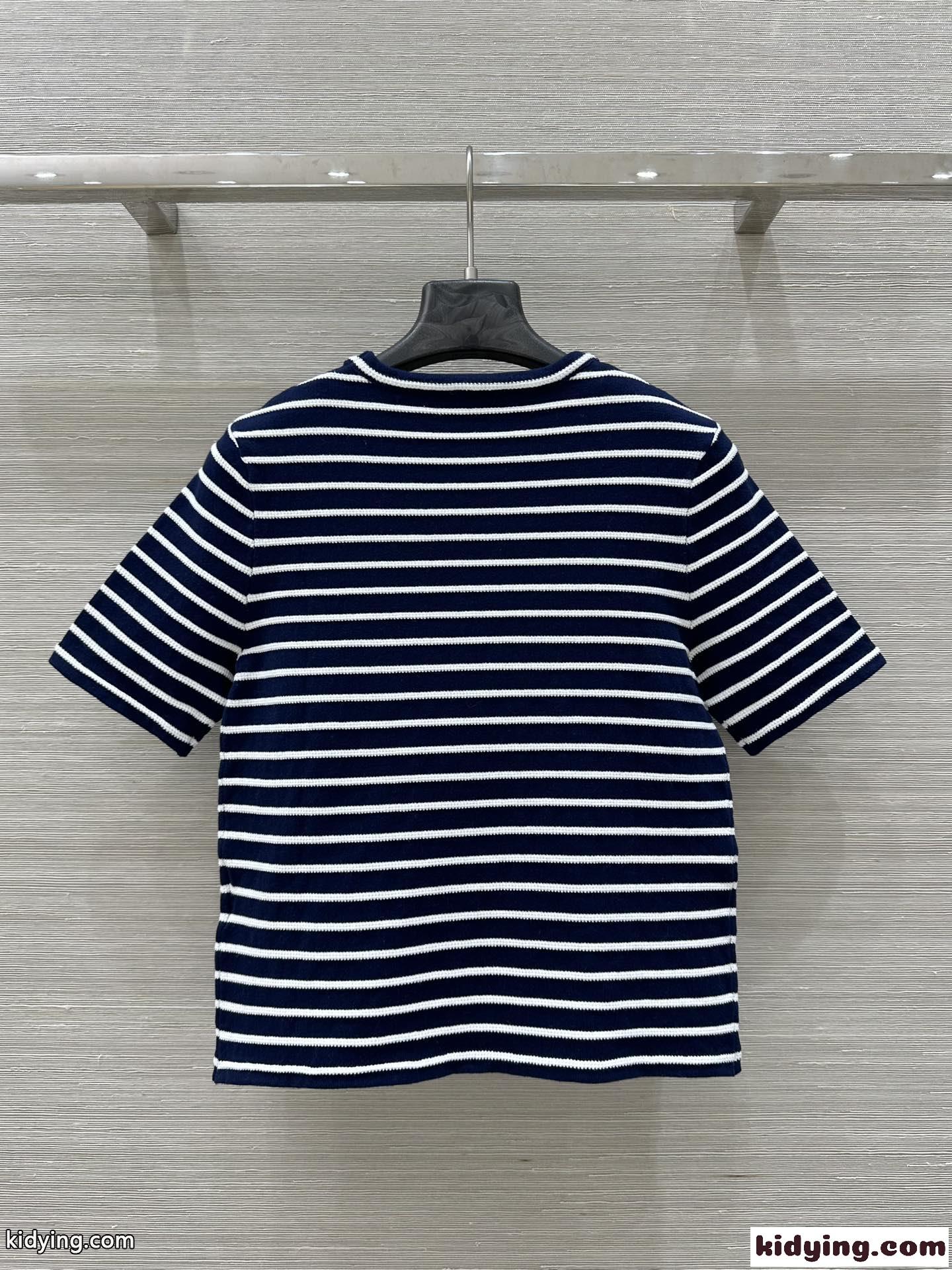 洗練された コットン 半袖Tシャツ シャネル Tシャツ コピー クルーネック-5