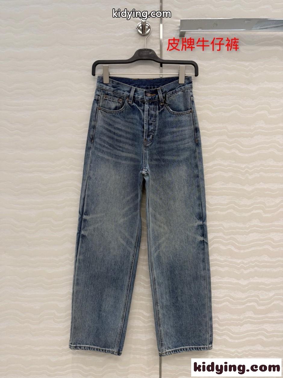 セリーヌ ジーンズ コピー 合わせやすい スタイリッシュ デニムパンツ ブルー-1
