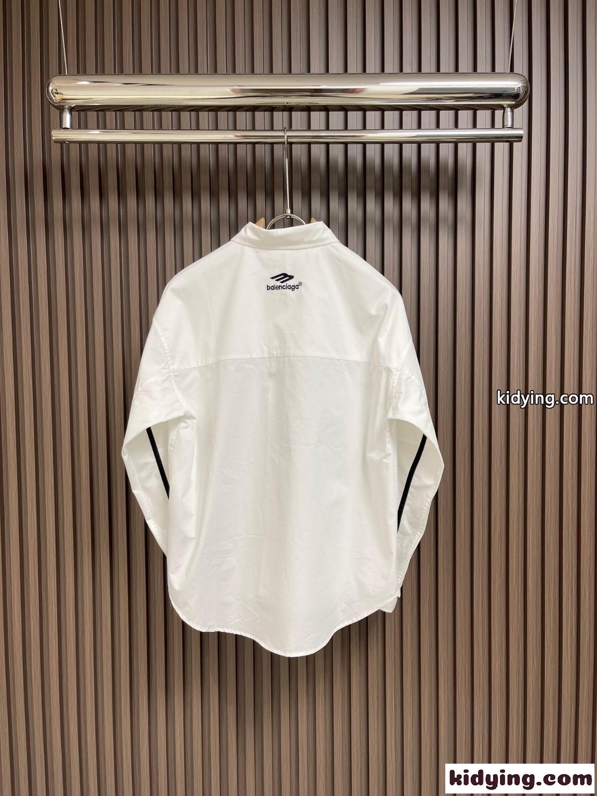 3B SPORTS ICON TRACKSUIT シャツ バレンシアガ シャツ コピー ホワイト-2