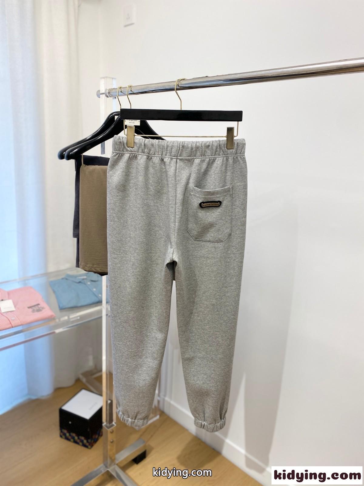 カジュアル 定番 ジョガーパンツ クロムハーツ パンツ コピー グレー-3