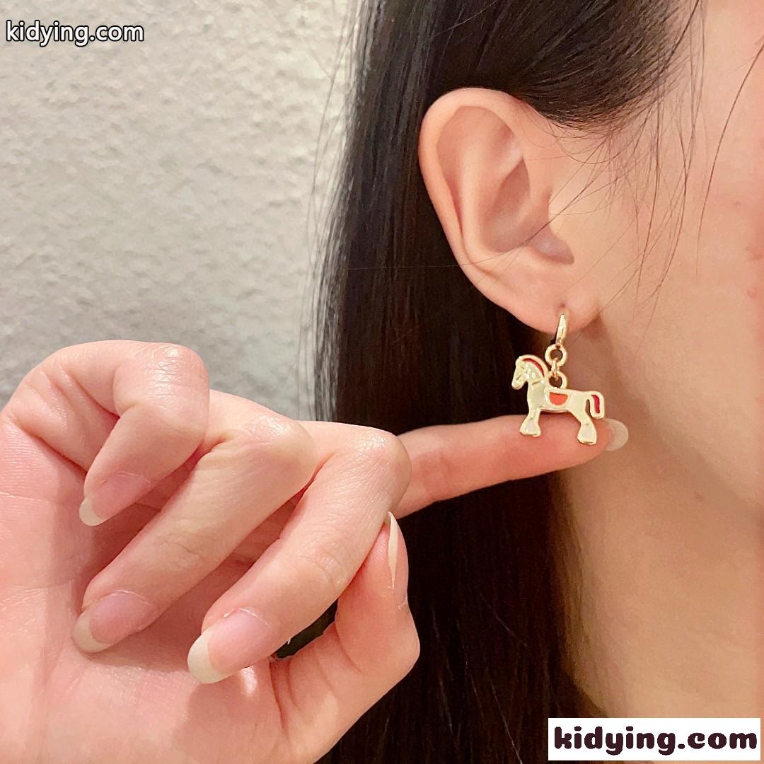 可愛い 合わせやすい レディースピアス エルメス イヤリング 偽物-1