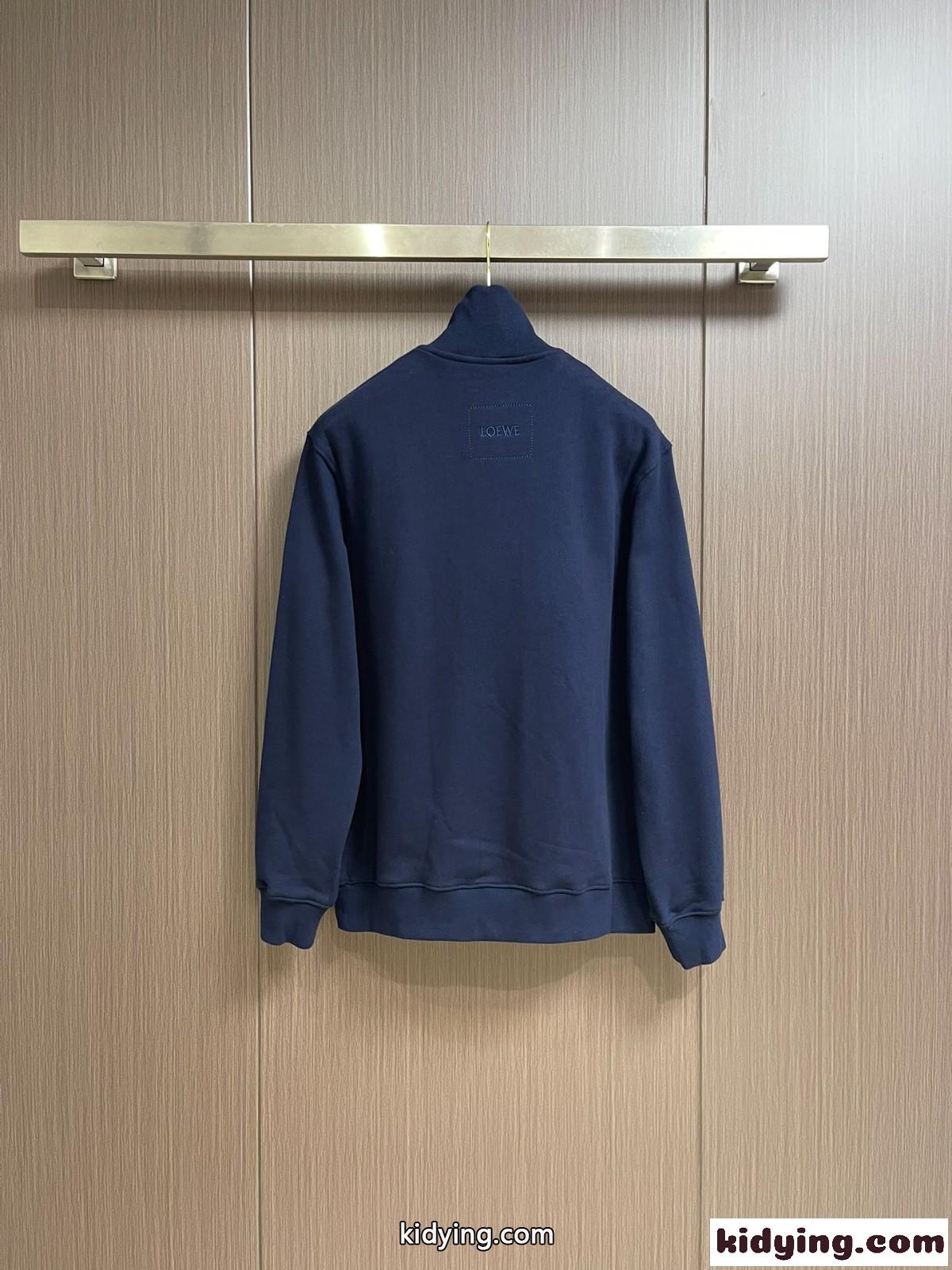 ジップアップ スウェットシャツ ロエベ メンズ コピー 人気 ファッション-1