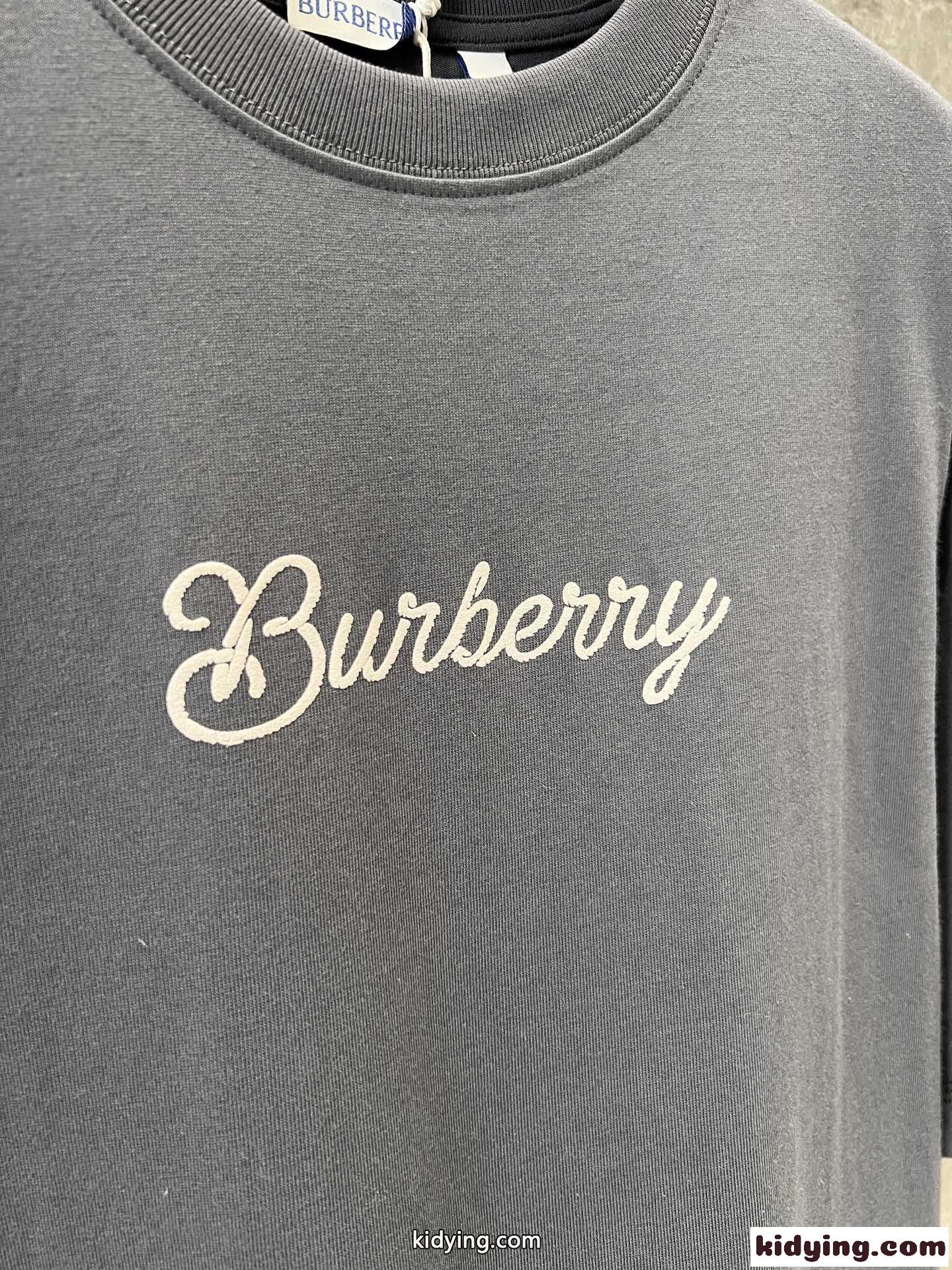 サーファー ナイト コットンTシャツ バーバリー 半袖Tシャツ コピー グレー-2