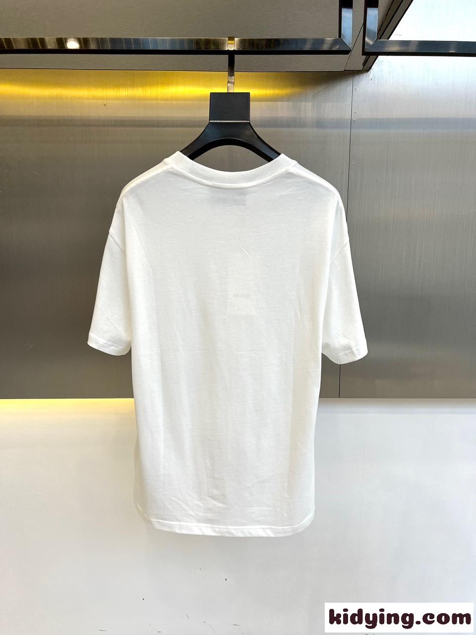 快適 コットン Tシャツ グッチ 半袖Tシャツ コピー クルーネック ホワイト-4