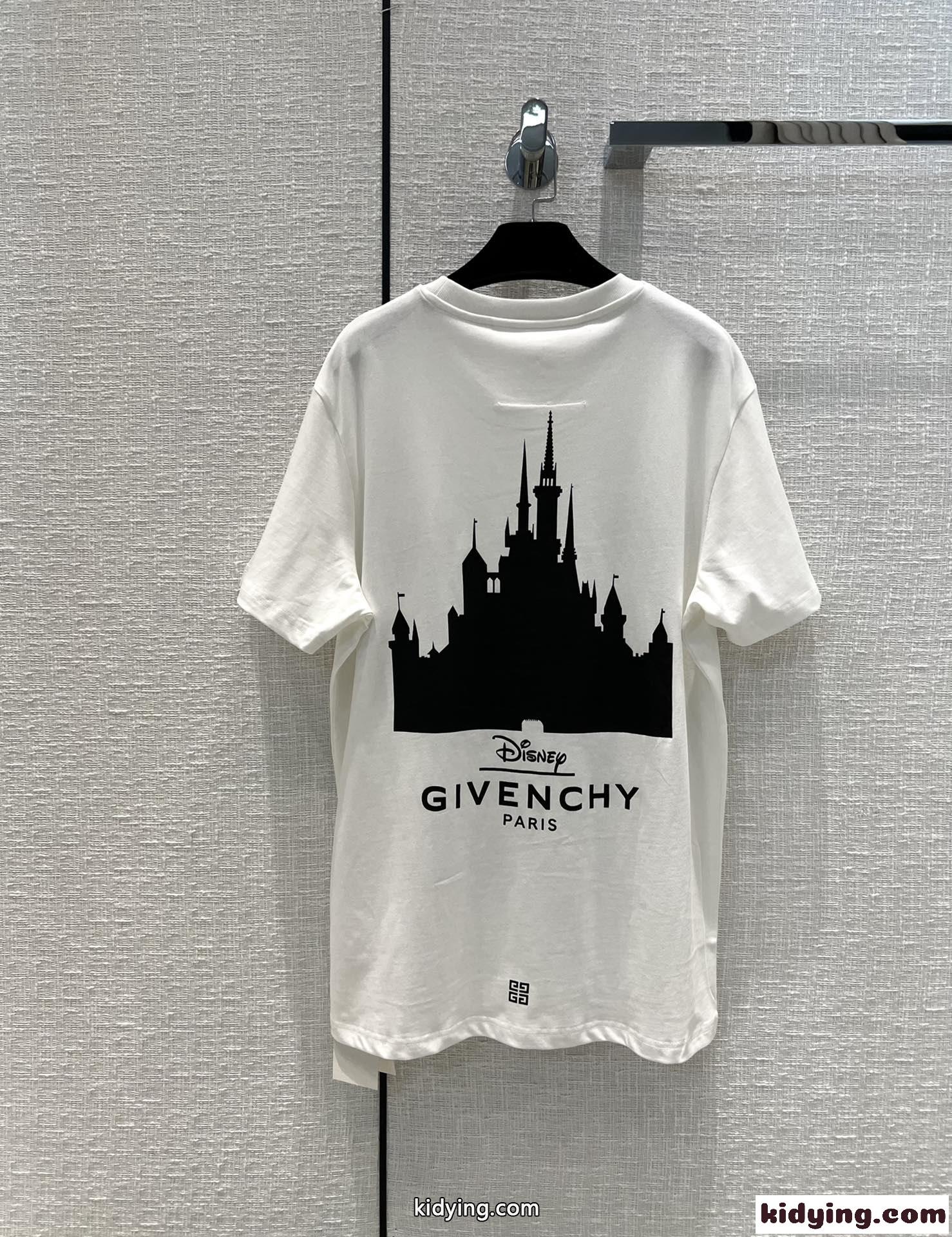 Givenchy x Disney カジュアル コットン トップス ジバンシィ Tシャツ コピー 半袖 可愛い プリント-4