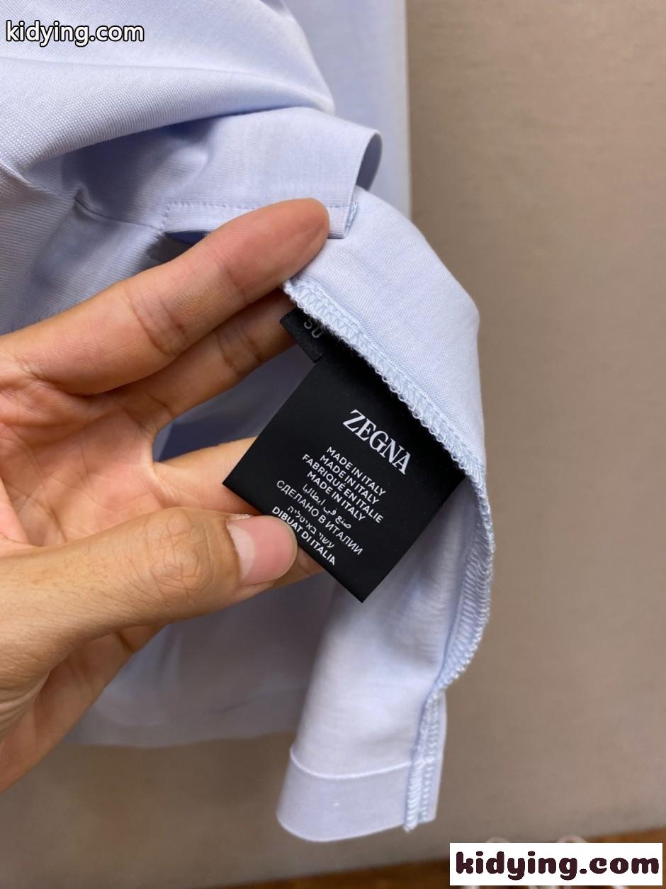 エルメネジルド・ゼニア Tシャツ 偽物 シンプル 合わせやすい コットン 長袖Tシャツ-4