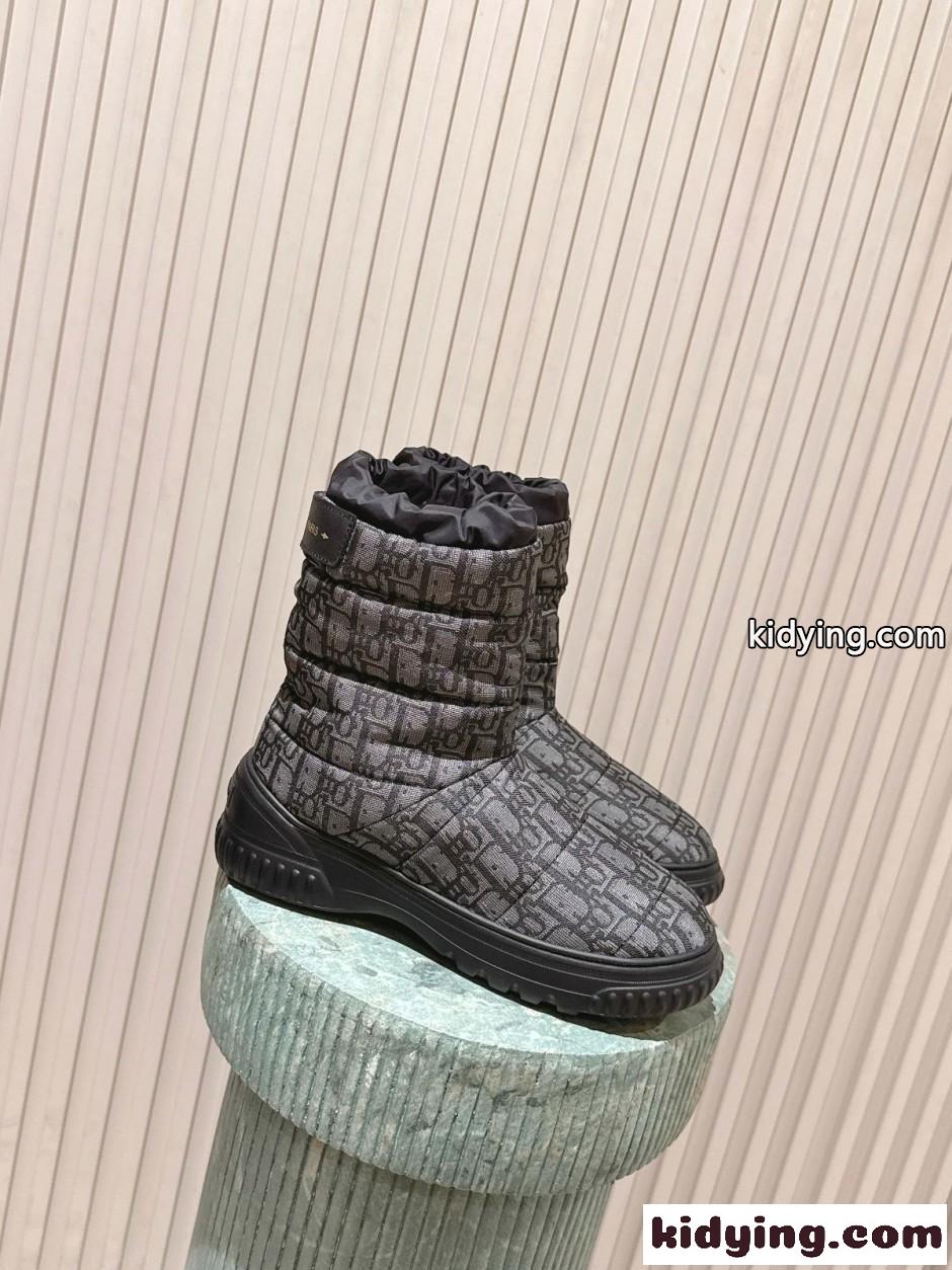 DiorAlps Dior Frost ショートブーツ クリスチャン・ディオール ブーツ コピー ブラック-1
