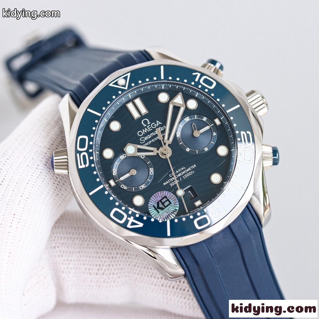 かっこいい オメガ 時計 コピー 多機能 クロノグラフ おしゃれ 人気 腕時計 44 mm メンズ-0