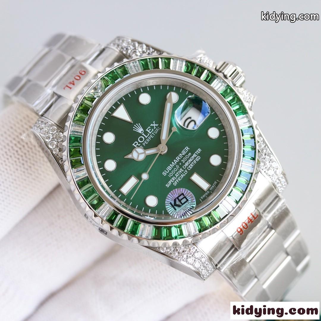 人気 自動巻き 上品 ウォッチ 日付表示 高級 おしゃれ ロレックス 腕時計 コピー 40mm カジュアル-0
