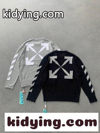Off-White 2021 DIAG KNITWEAR秋冬クラシック矢印セーター オフホワイト セーター 新品 コピー-3
