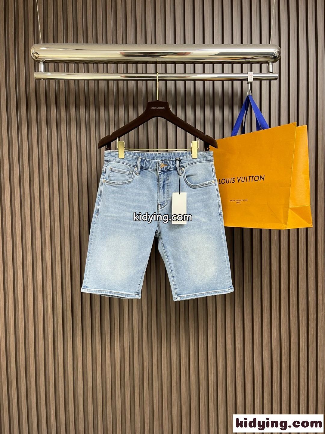 定番 合わせやすい デニム ショートパンツ バーバリー パンツ コピー メンズ-1