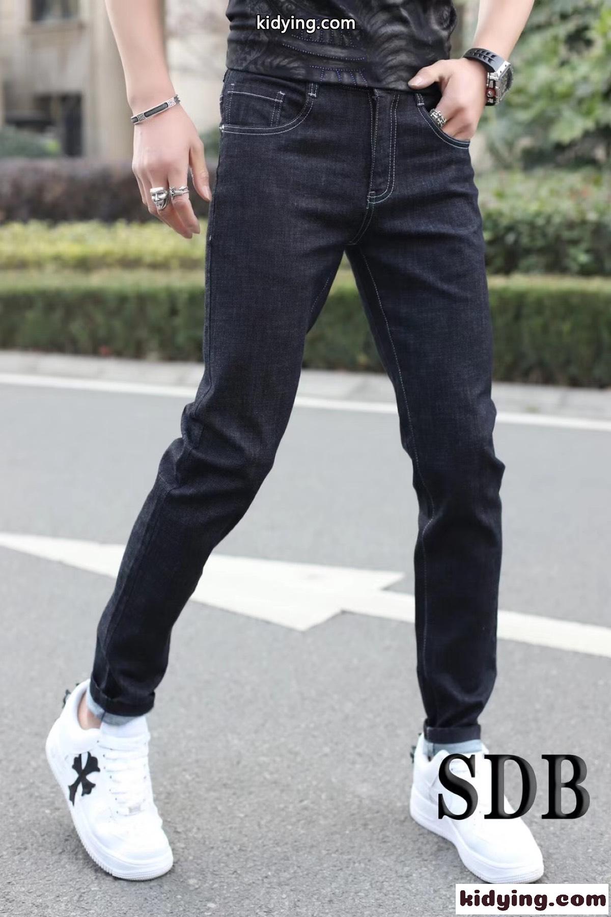アルマーニ ジーンズ メンズ コピー デニムパンツ ロングパンツ 定番 合わせやすい スリム カジュアル おしゃれ-2