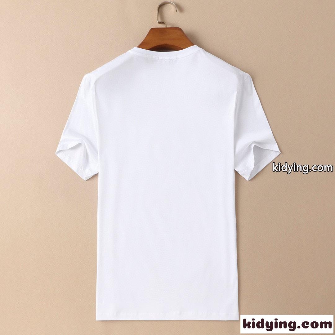 着回し力抜群 ロゴ プリント tシャツ プラダ 半袖tシャツ コピー 人気 定番 シルケット加工 快適-4