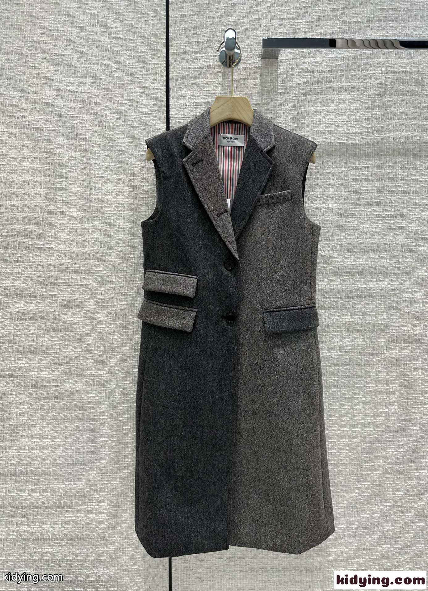 エレガント 定番 ロングベスト パッチワーク トムブラウン ジャケット コピー ファッション-0