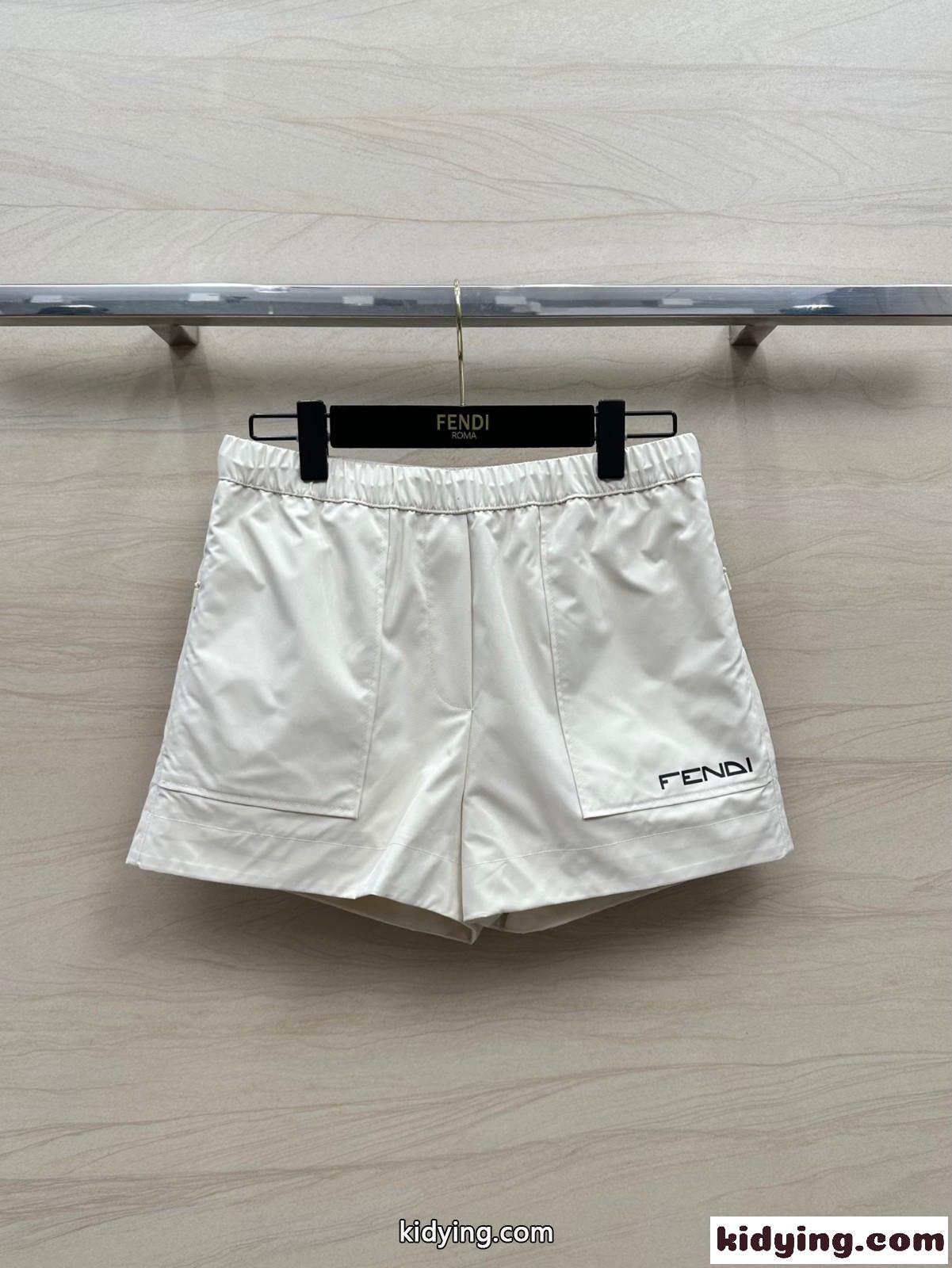 春夏 カジュアル レディース ショートパンツ フェンディ パンツ コピー ホワイト-2