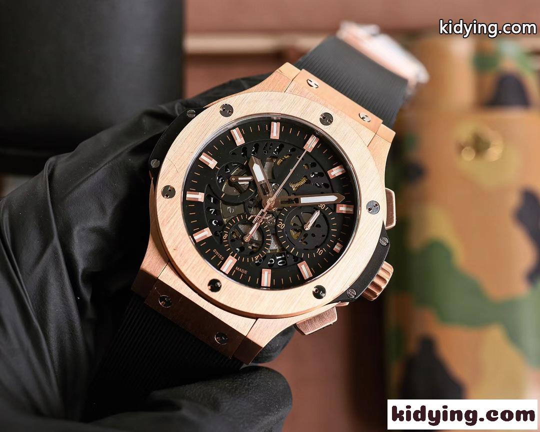 大人気 ビッグバン スケルトン ウブロ 時計 コピー 44mm メンズ ウォッチ-3