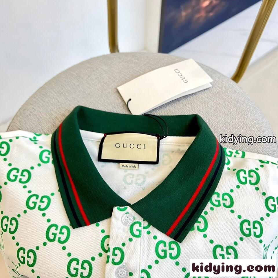 GG ストレッチ コットン ポロシャツ グッチ Tシャツ コピー メンズ-2