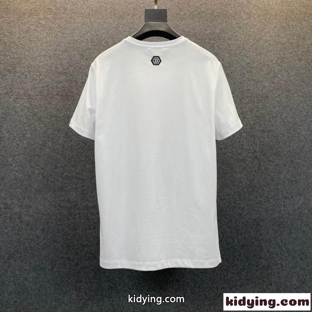 フィリッププレイン 半袖Tシャツ コピー 着心地いい 上品 春夏 定番 クルーネック カジュアル おしゃれ-4