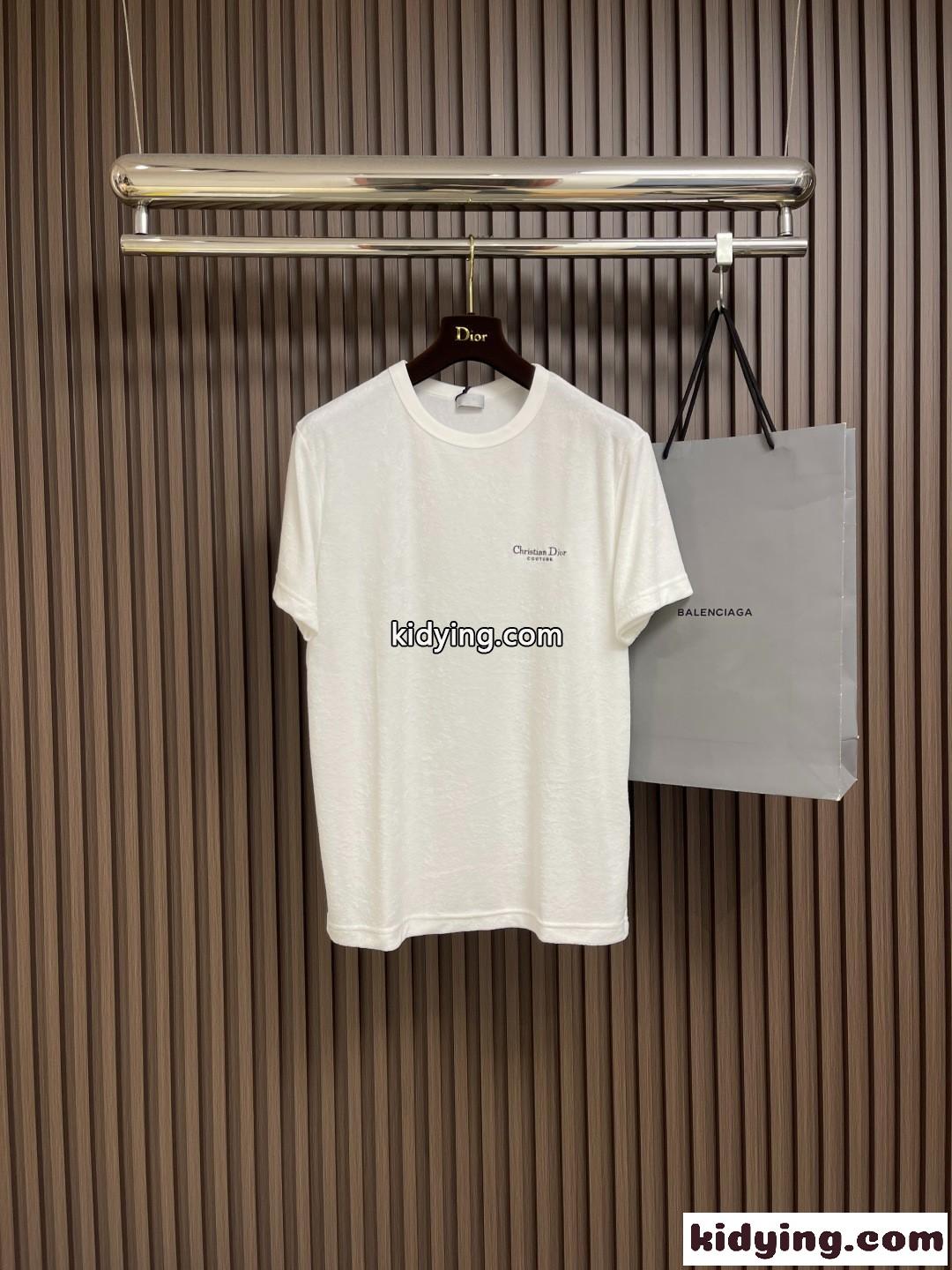 クリスチャン・ディオール Tシャツ 偽物 洗練された クルーネック 半袖Tシャツ コットン-0
