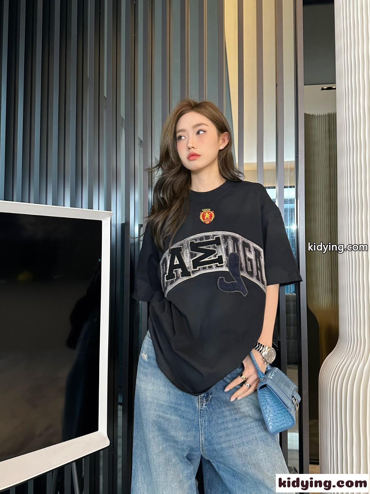 ユニセックス オーバーサイズ バレンシアガ Tシャツ コピー SKATER 半袖Tシャツ-4