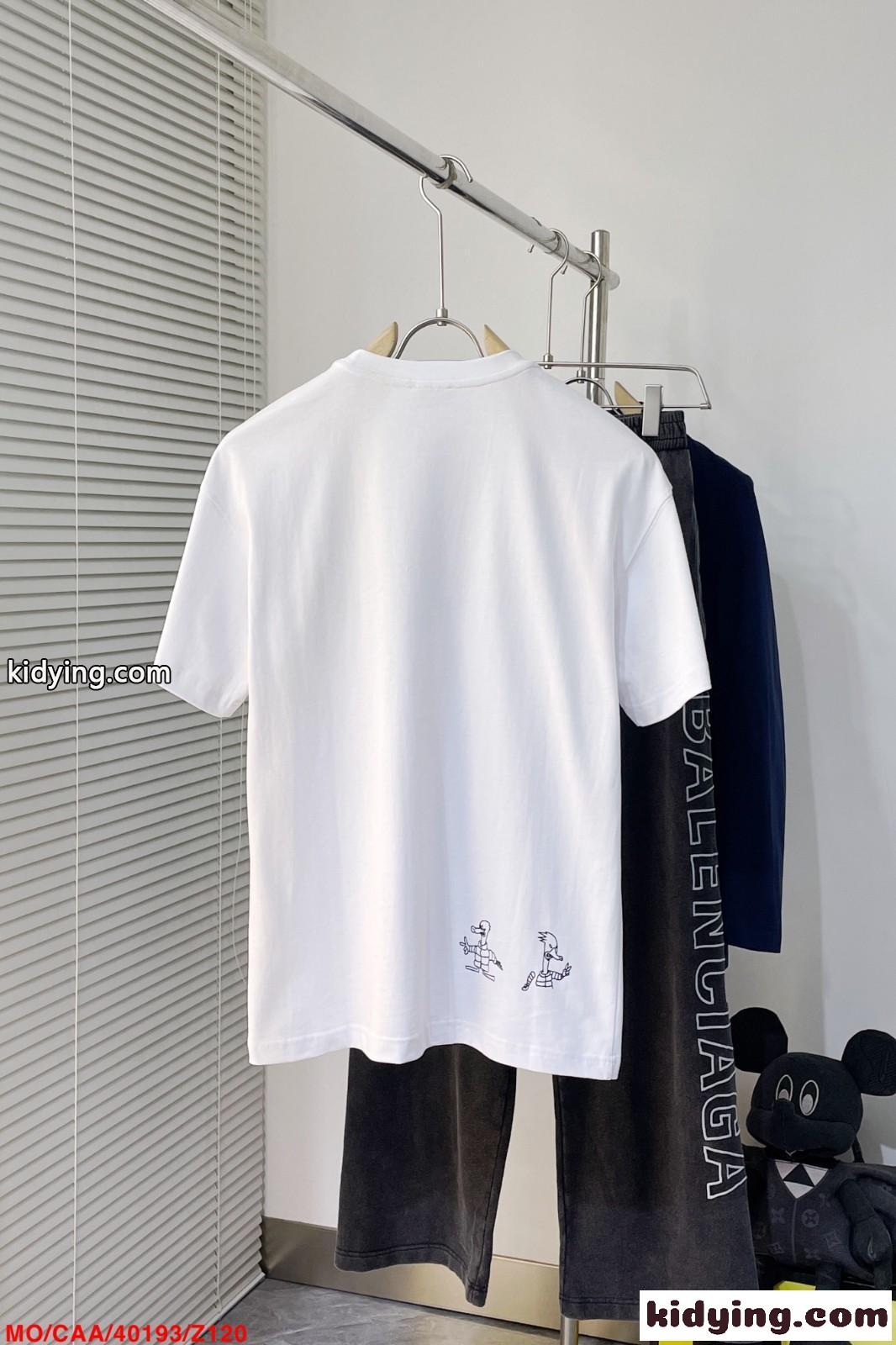 可愛い おしゃれ コットン クルーネック モンクレール Tシャツ コピー 半袖Tシャツ-2