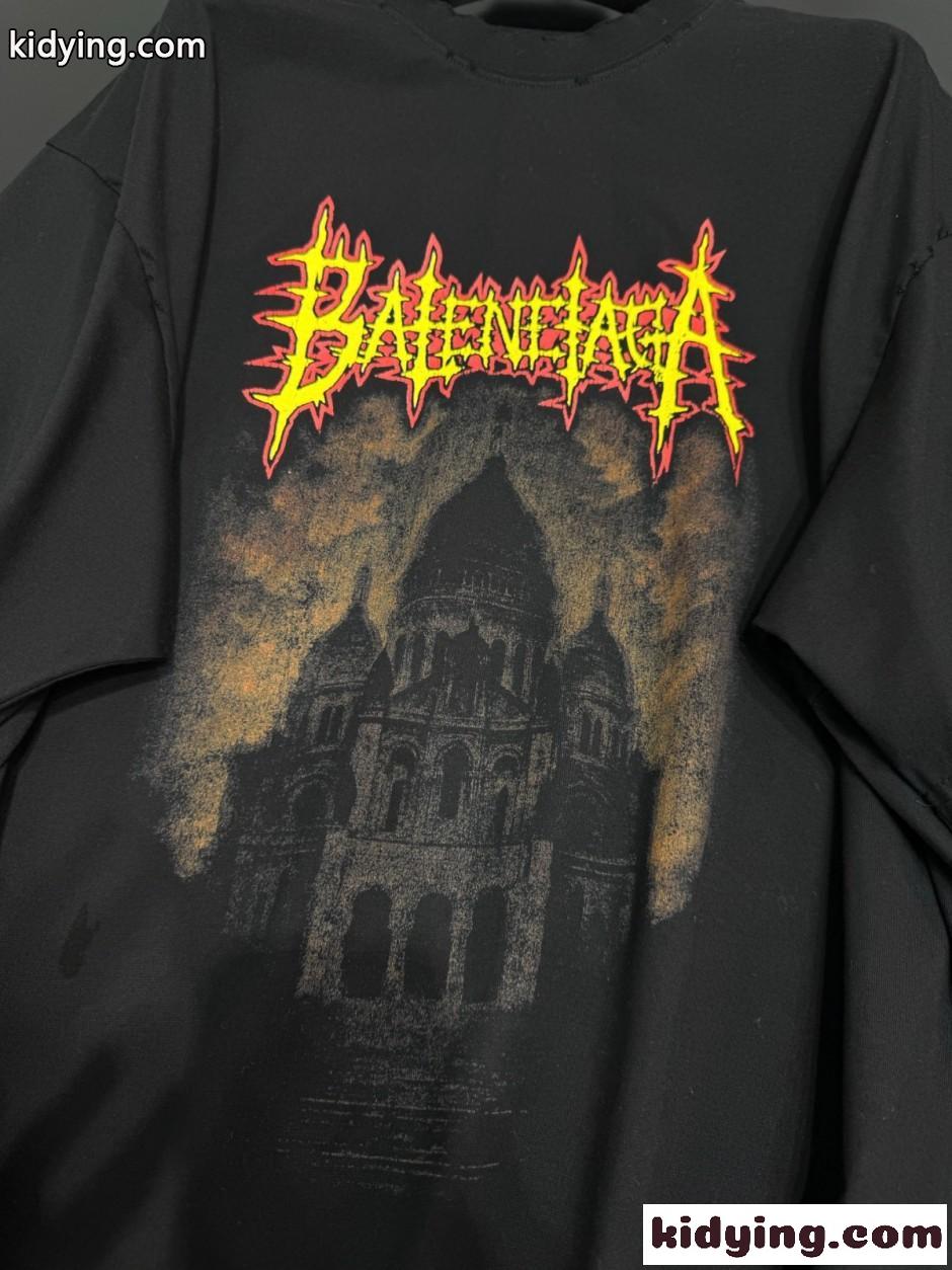 スタイリッシュ オーバーサイズ 半袖Tシャツ バレンシアガ Tシャツ 偽物 ユニセックス-3