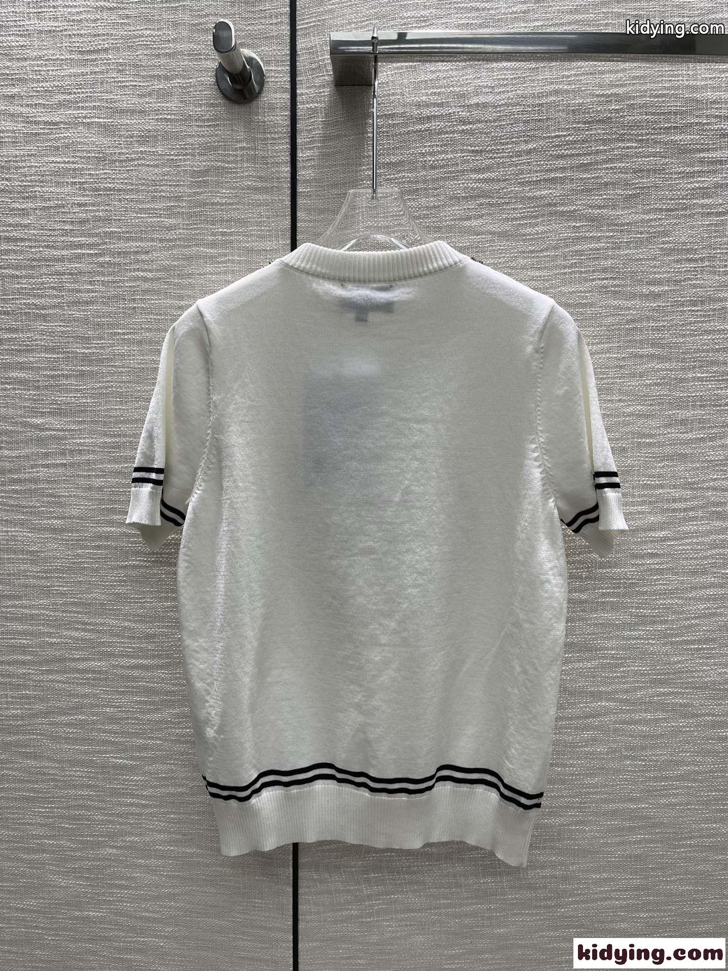 柔らかい 快適 フェミニン クルーネック ロゴ シャネル tシャツ コピー レディース 春夏 半袖 カットソー-1