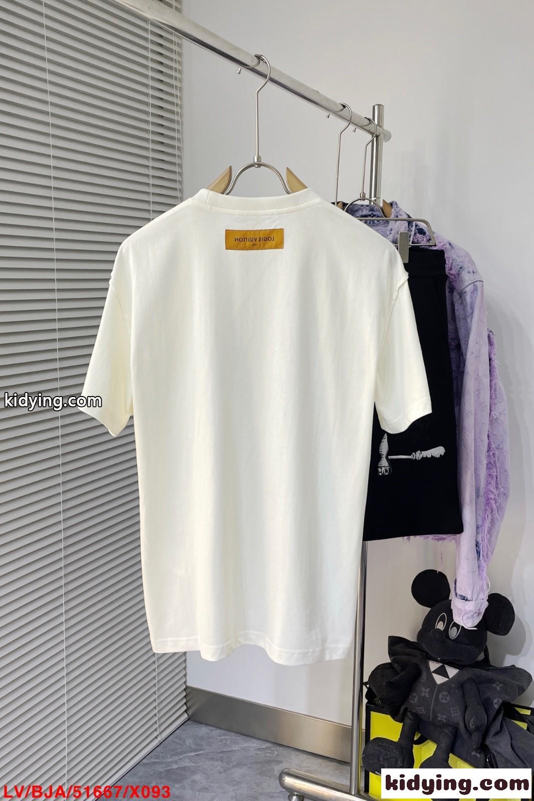 大人気 レインボープリンテッドTシャツ ルイ・ヴィトン Tシャツ コピー 半袖 トップス-1