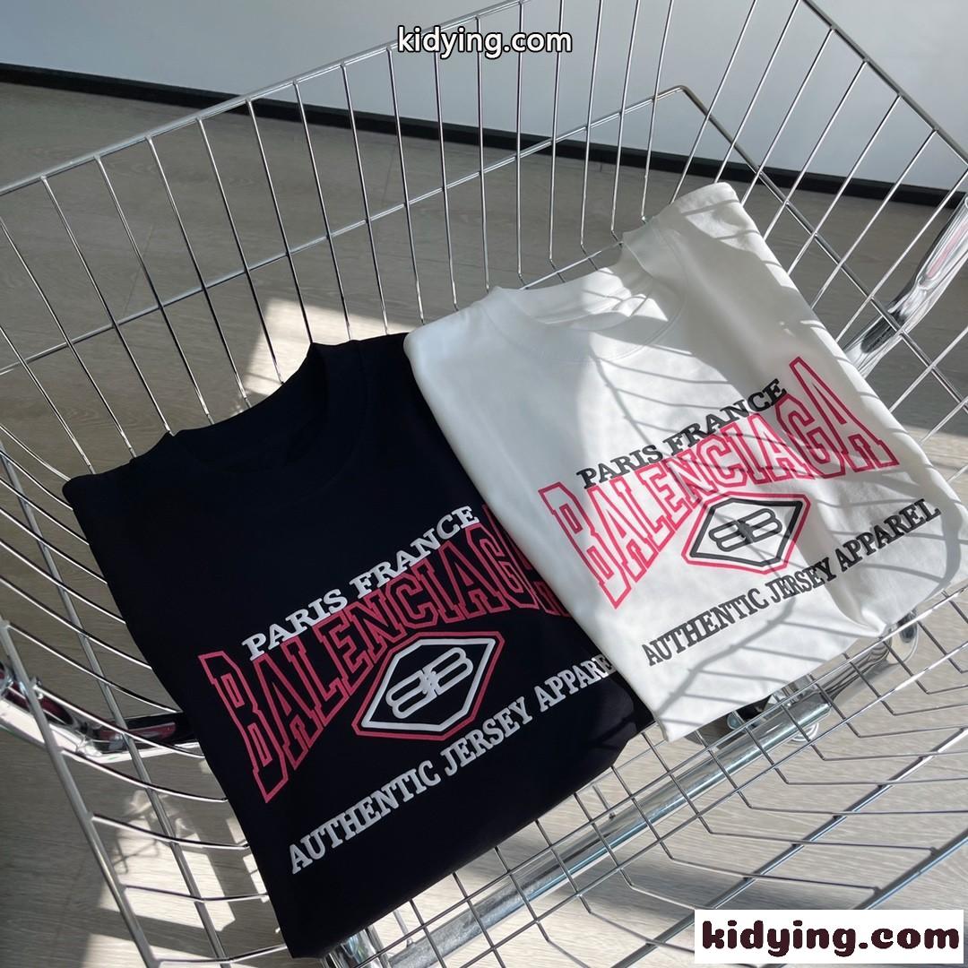 バレンシアガ 半袖tシャツ コピー 春夏 レディース トップス ゆったり 人気 おしゃれ カジュアル クルーネック ロゴ-3