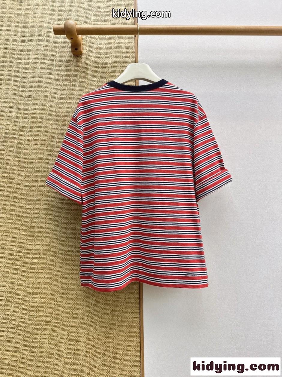 大人カジュアル ココビーチ ボーダーTシャツ シャネル Tシャツ コピー-4