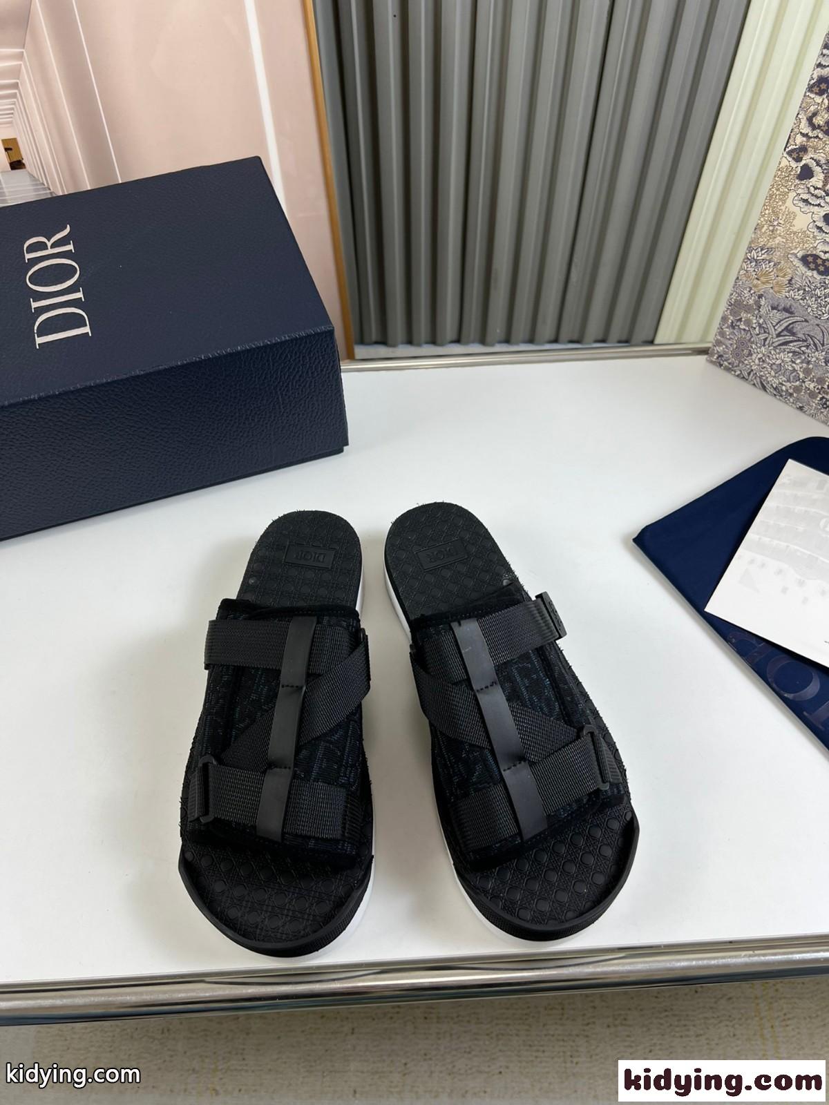 カジュアル 人気 クリスチャン・ディオール サンダル 偽物 メンズ Dior Alpha サンダル-2