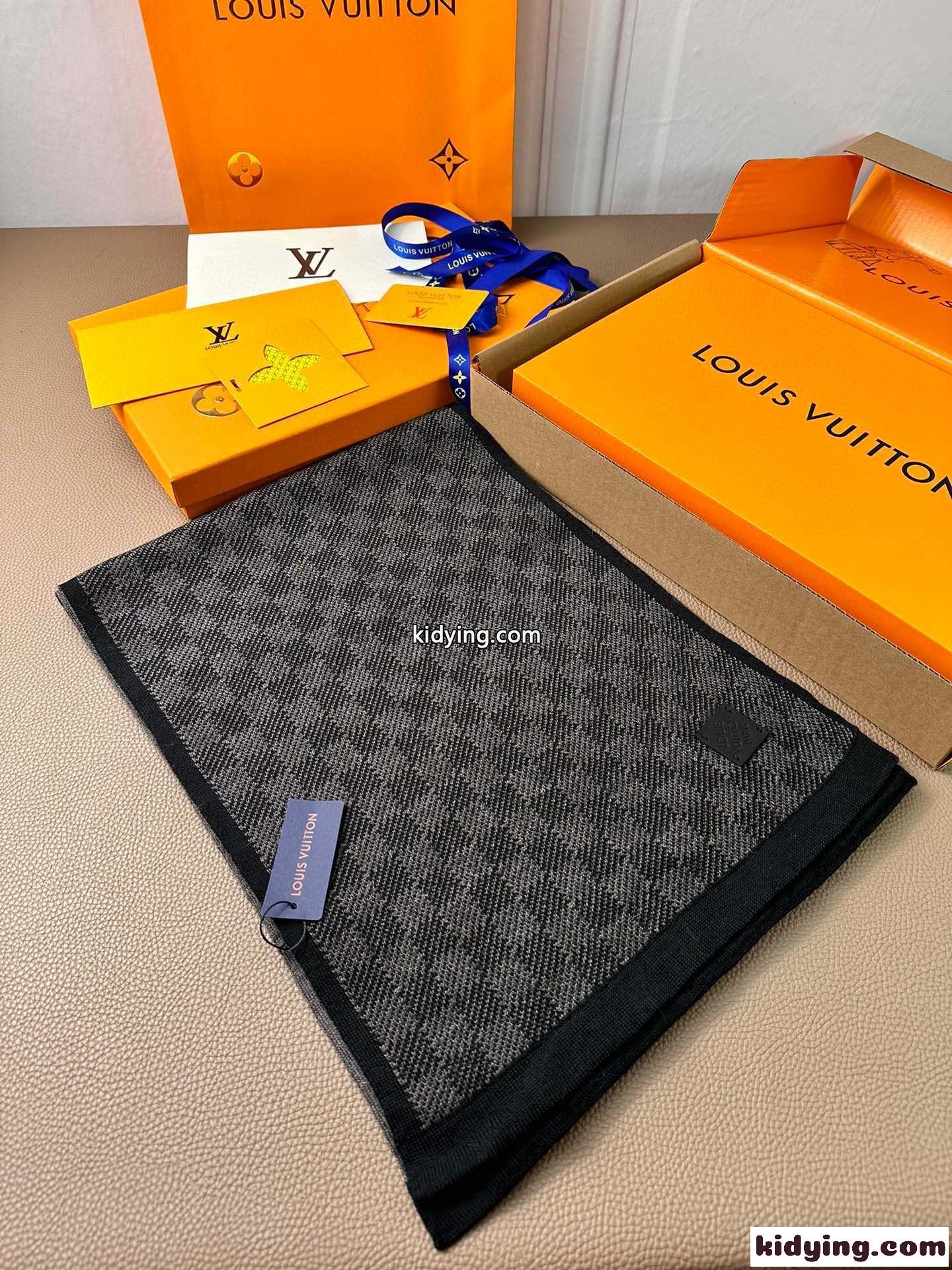 ルイヴィトン スカーフ コピー LV エシャルプ・プティ ダミエ マフラー ユニセックス-4