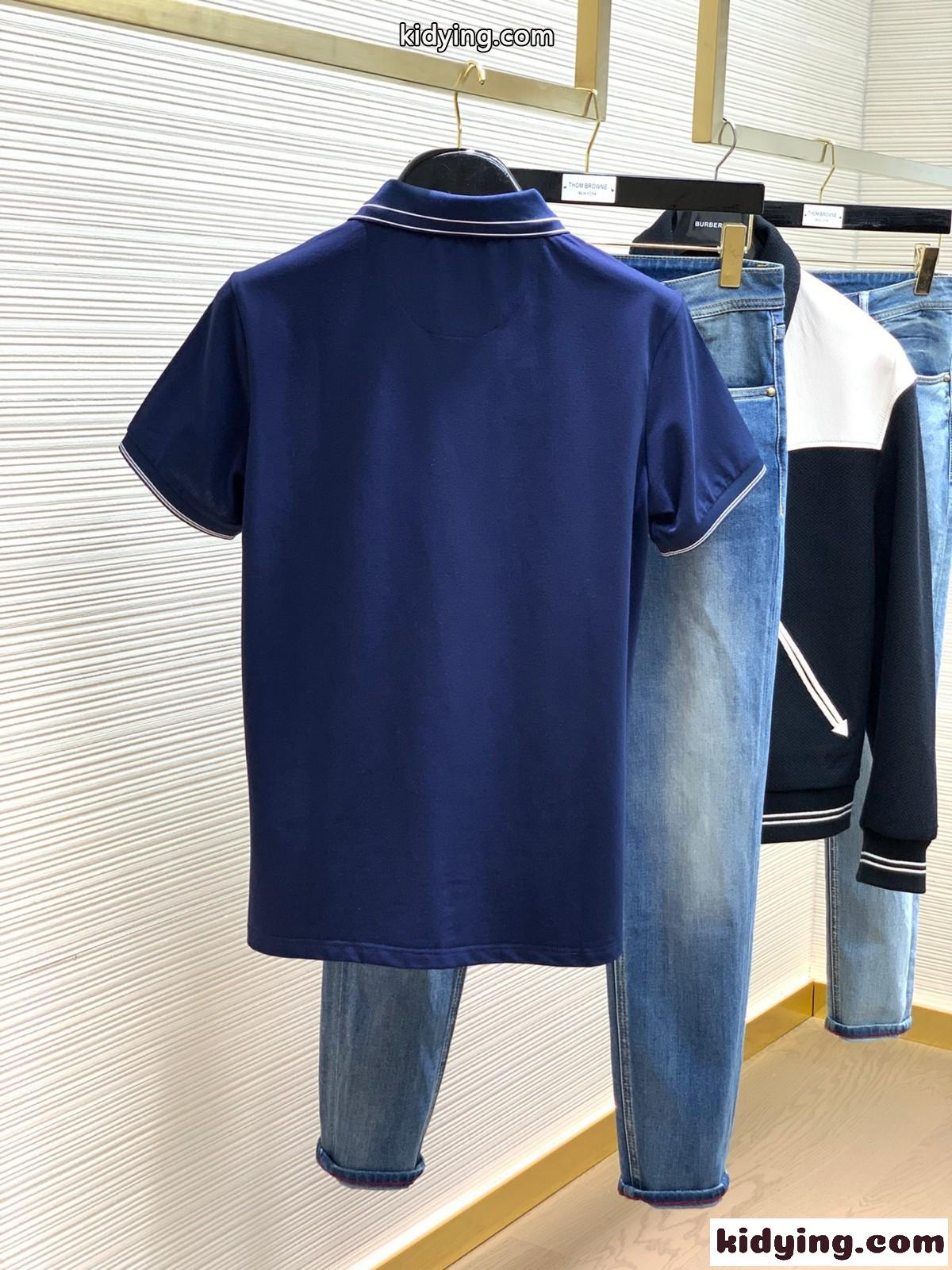 定番 快適 メンズ サルヴァトーレ・フェラガモ Tシャツ コピー ロゴ 半袖 ポロシャツ-4