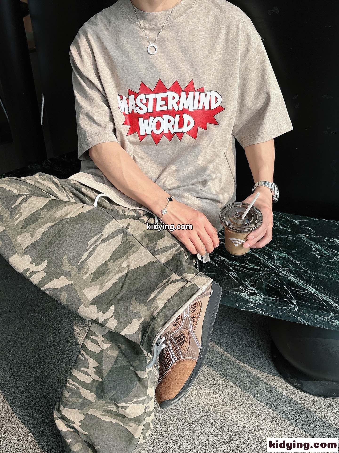 オーバーサイズ マスターマインド・ジャパン Tシャツ コピー コットン 半袖Tシャツ-4