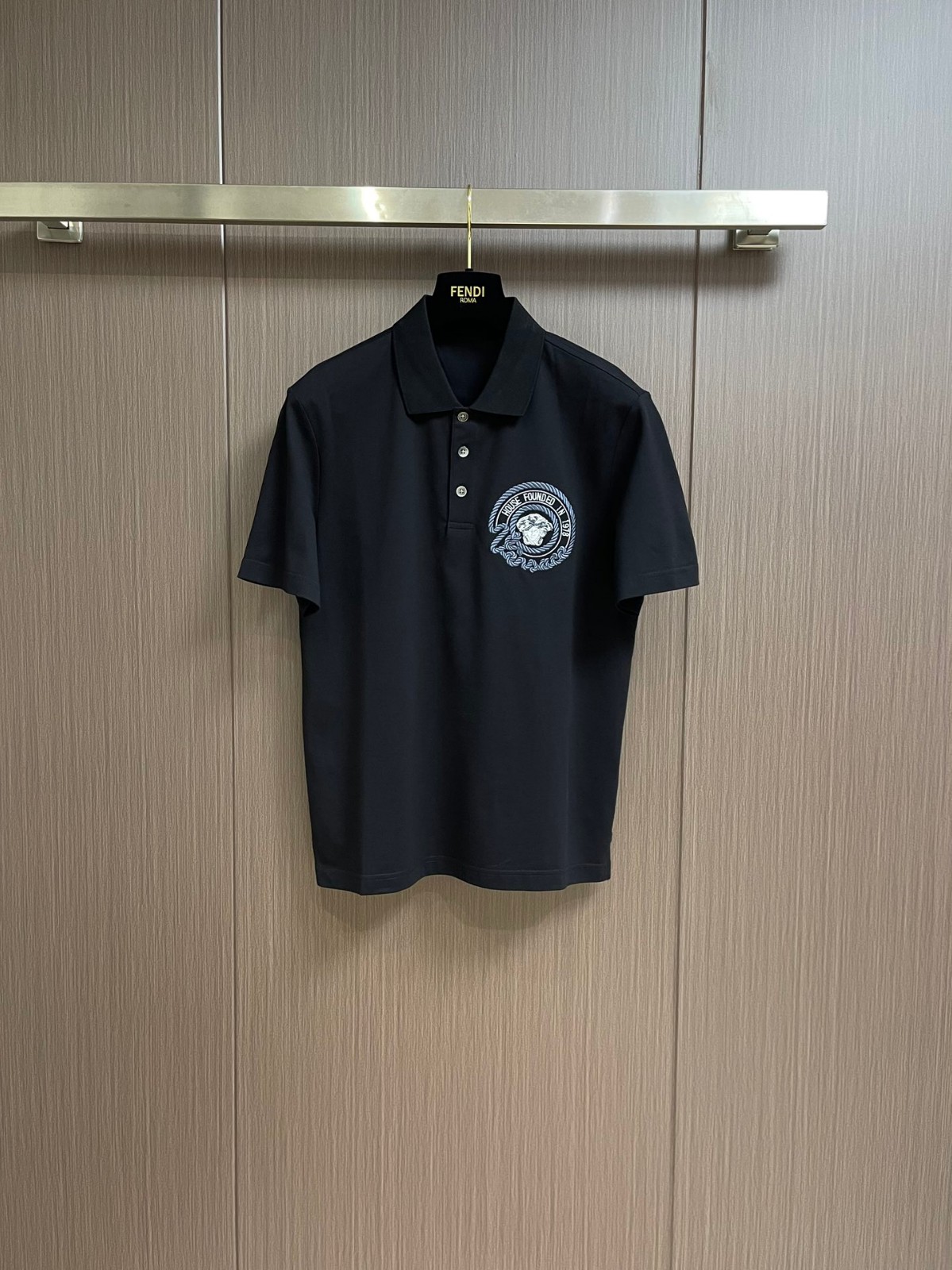 ノーティカル メドゥーサ ポロシャツ ヴェルサーチェ Tシャツ スーパーコピー ブラック-0