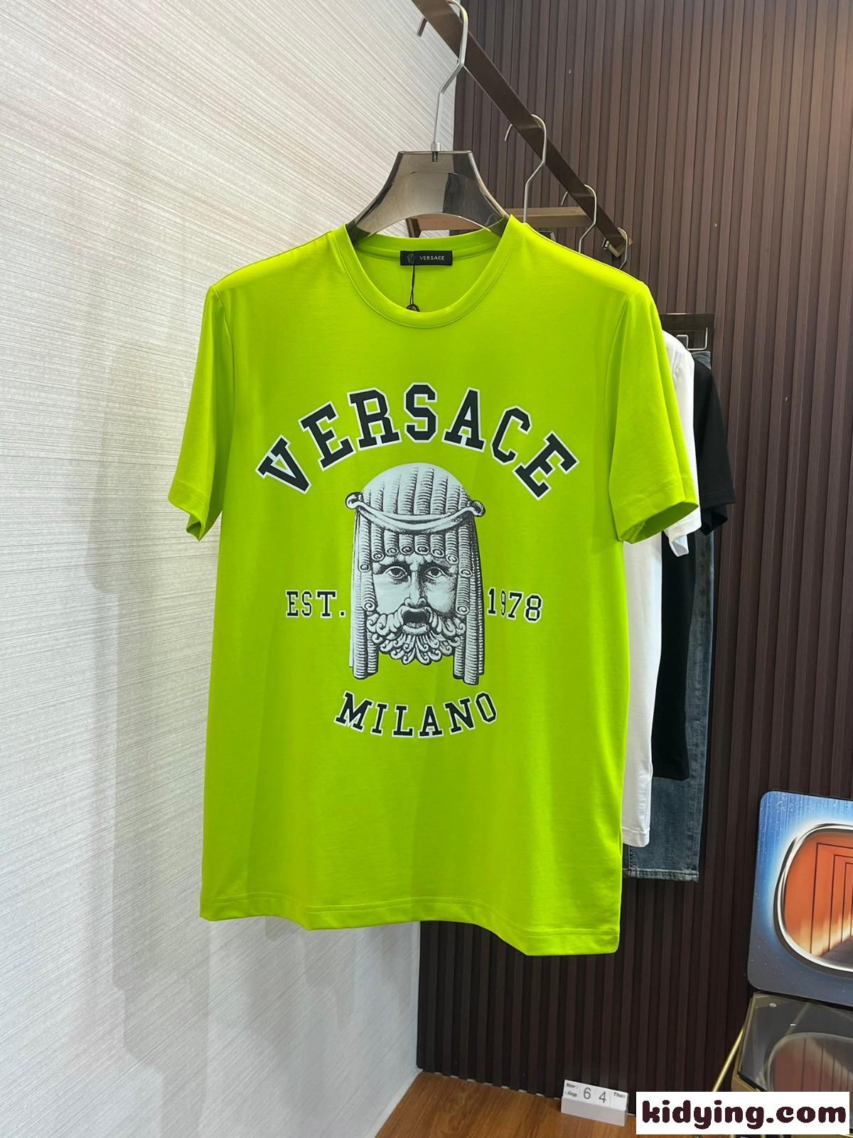 人気 ラ マスケラ ロゴ Tシャツ ヴェルサーチェ Tシャツ コピー 半袖 トップス メンズ-2