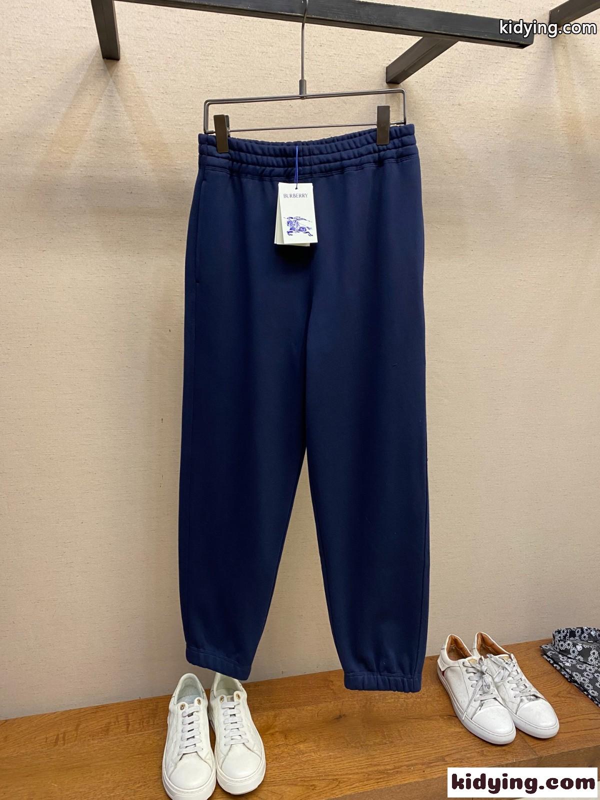 カジュアル ジョギングパンツ バーバリー パンツ コピー ロングパンツ ブルー-0