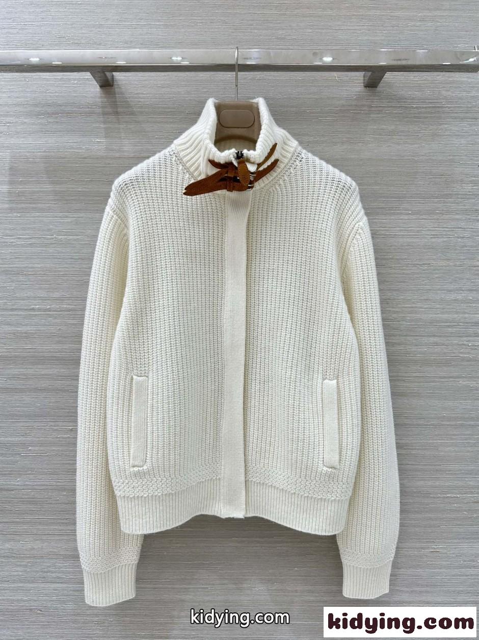 ラルフローレン ニット スーパーコピー リブニット カシミヤ ボンバー カーディガン-2
