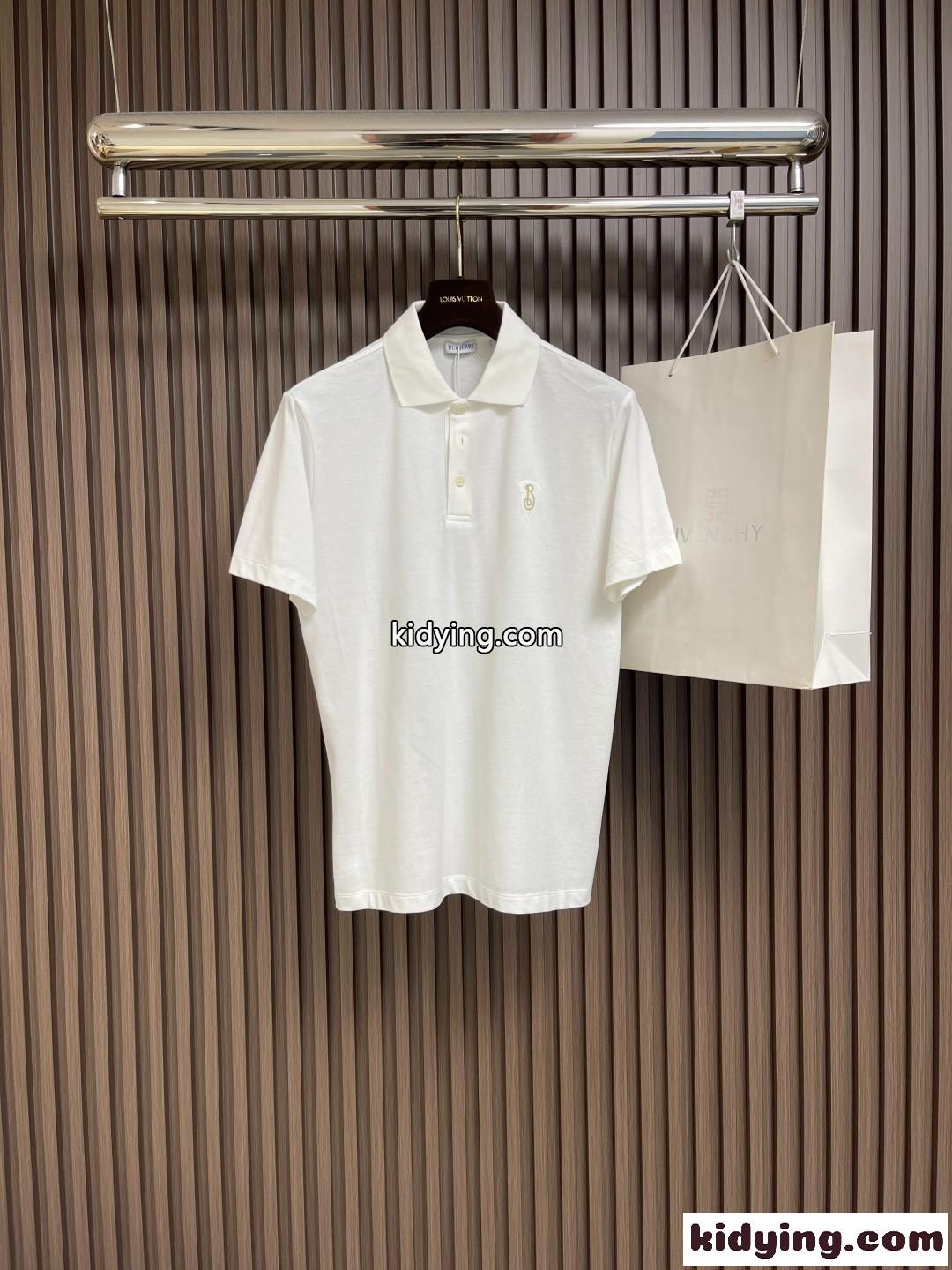 カジュアル 半袖 ポロシャツ バーバリー Tシャツ コピー コットンピケ-1