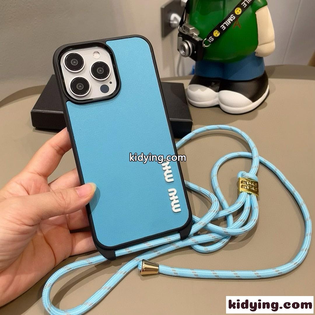 シンプル 上品 スマホケース ミュウミュウ アイフォンケース 偽物 iPhone16-1