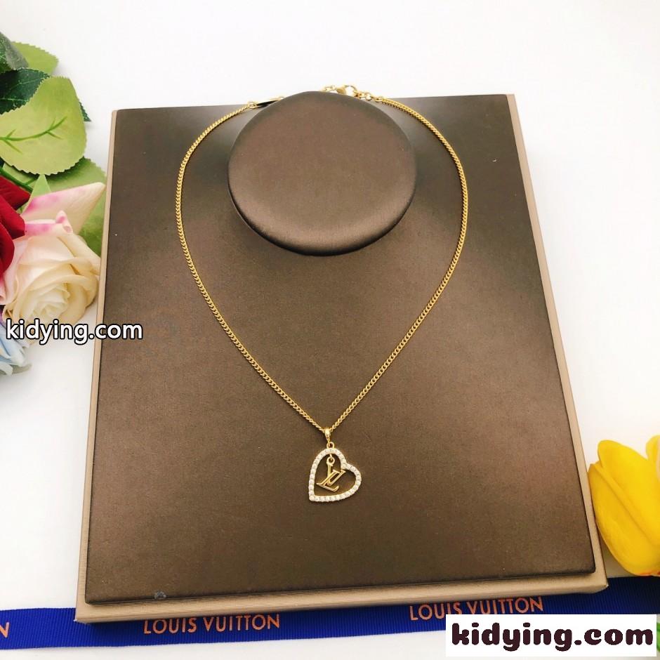 合わせやすい LV ハートネックレス ルイ・ヴィトン ネックレス 偽物-4