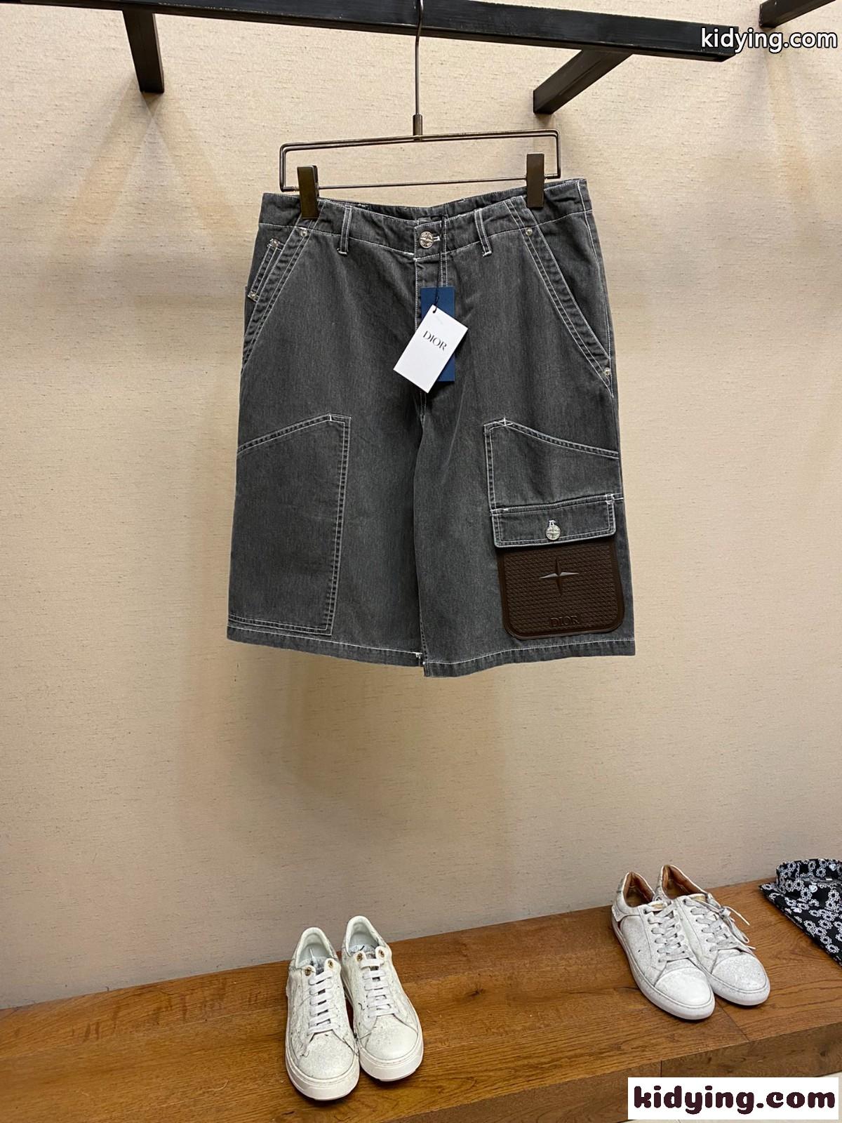 DIOR AND STONE ISLAND バミューダショートパンツ クリスチャン・ディオール パンツ コピー ブラック-1