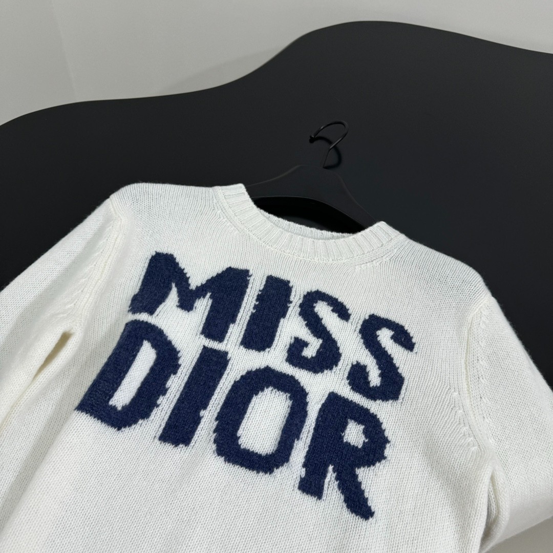 クリスチャン・ディオール セーター コピー Miss Dior クルーネックニット-3