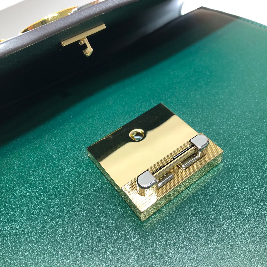 スムースレザー 洗練された グッチ ズゥミ スモール ショルダーバッグ コピー グリーン-3