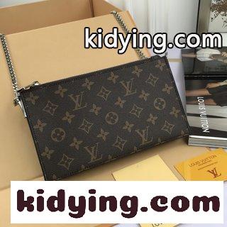 LV SAINT PLACIDEチェーンショルダーバッグ ルイヴィトン バッグ 通販コピー 手袋はスタイルがよく 金色のチェーンデザインです-1