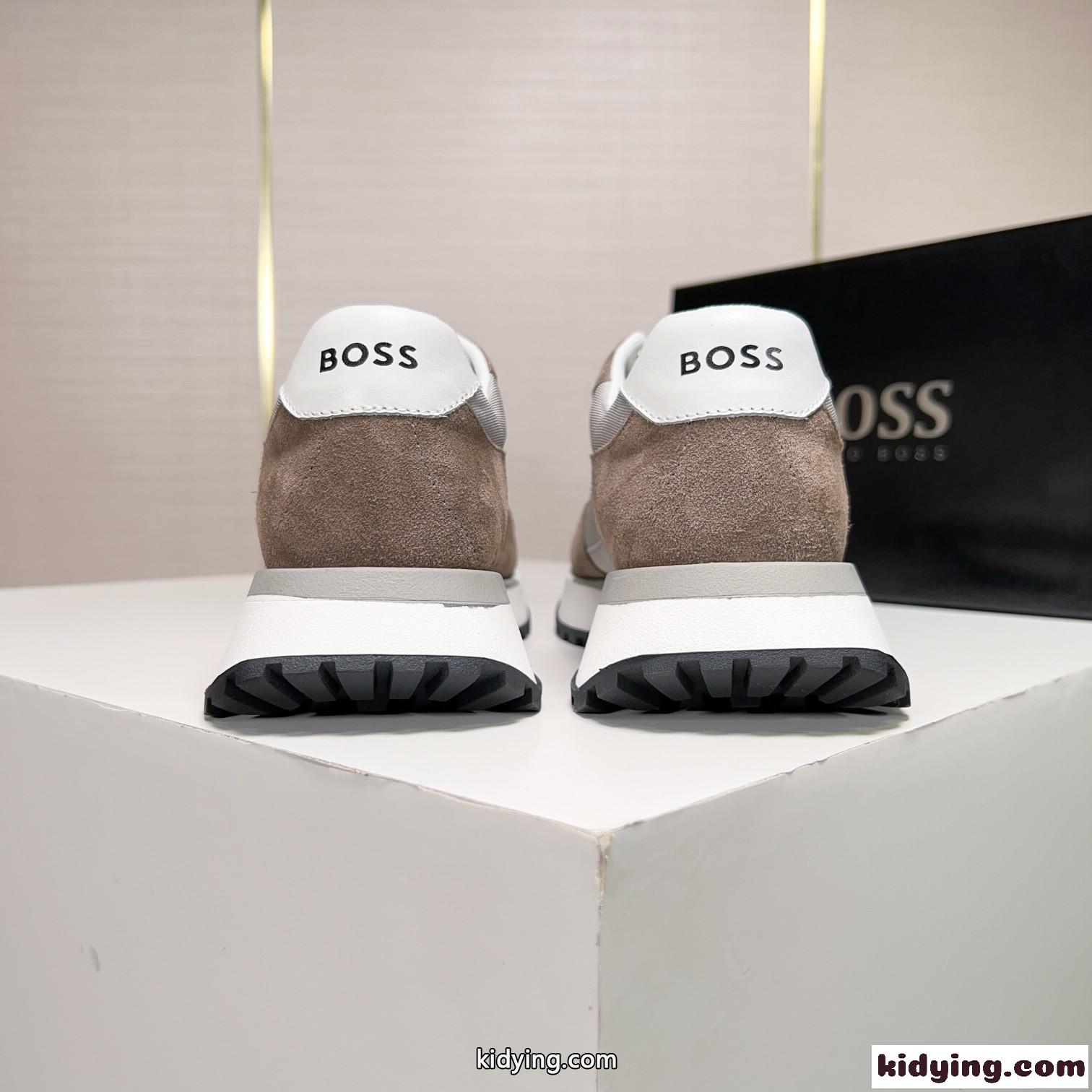ヒューゴ・ボス スニーカー 偽物 定番 軽量 合わせやすい カジュアル メンズシューズ-3