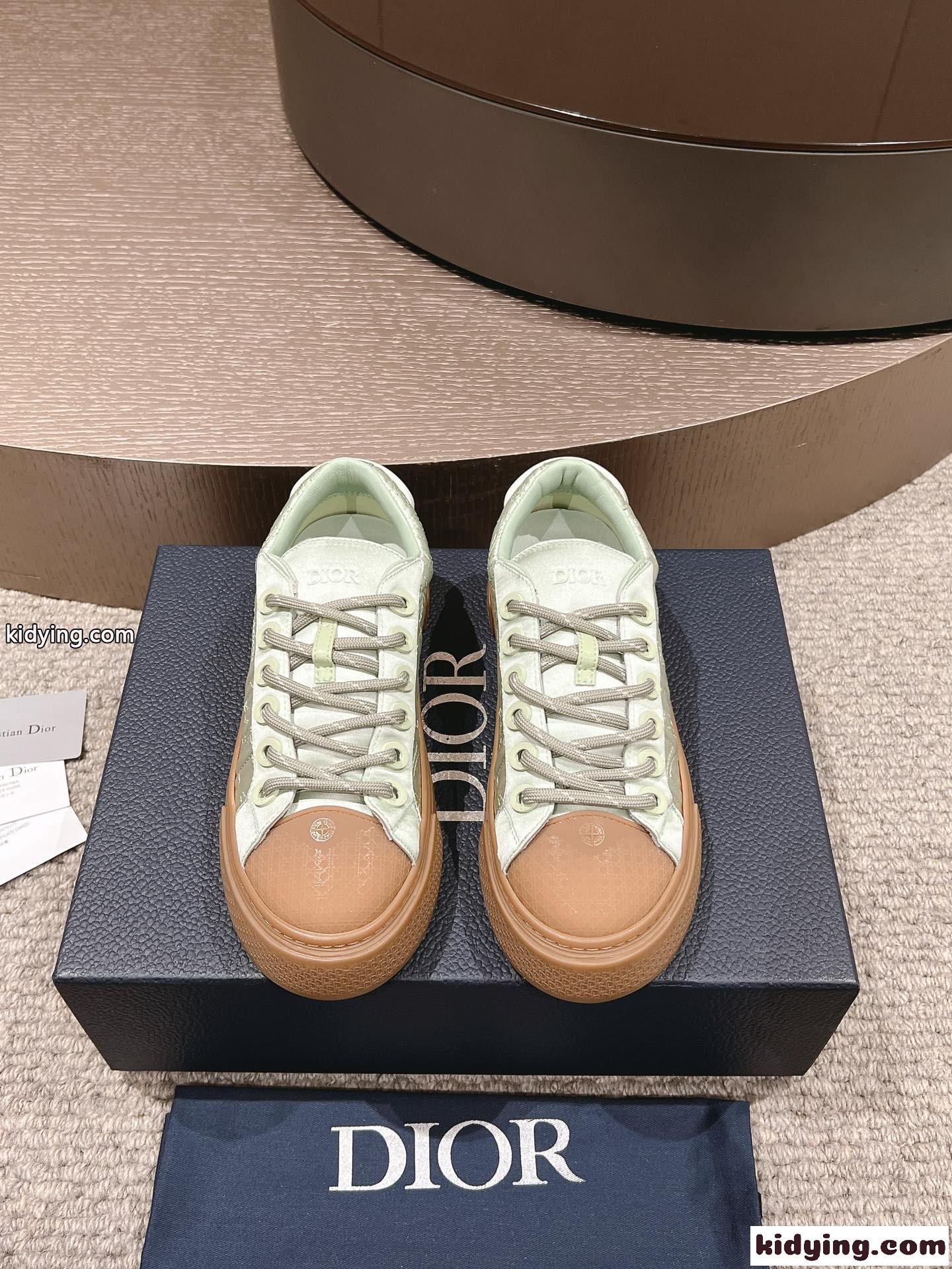 限定 DIOR AND STONE ISLAND B33 スニーカー クリスチャン・ディオール スニーカー スーパーコピー ライトグリーン-1
