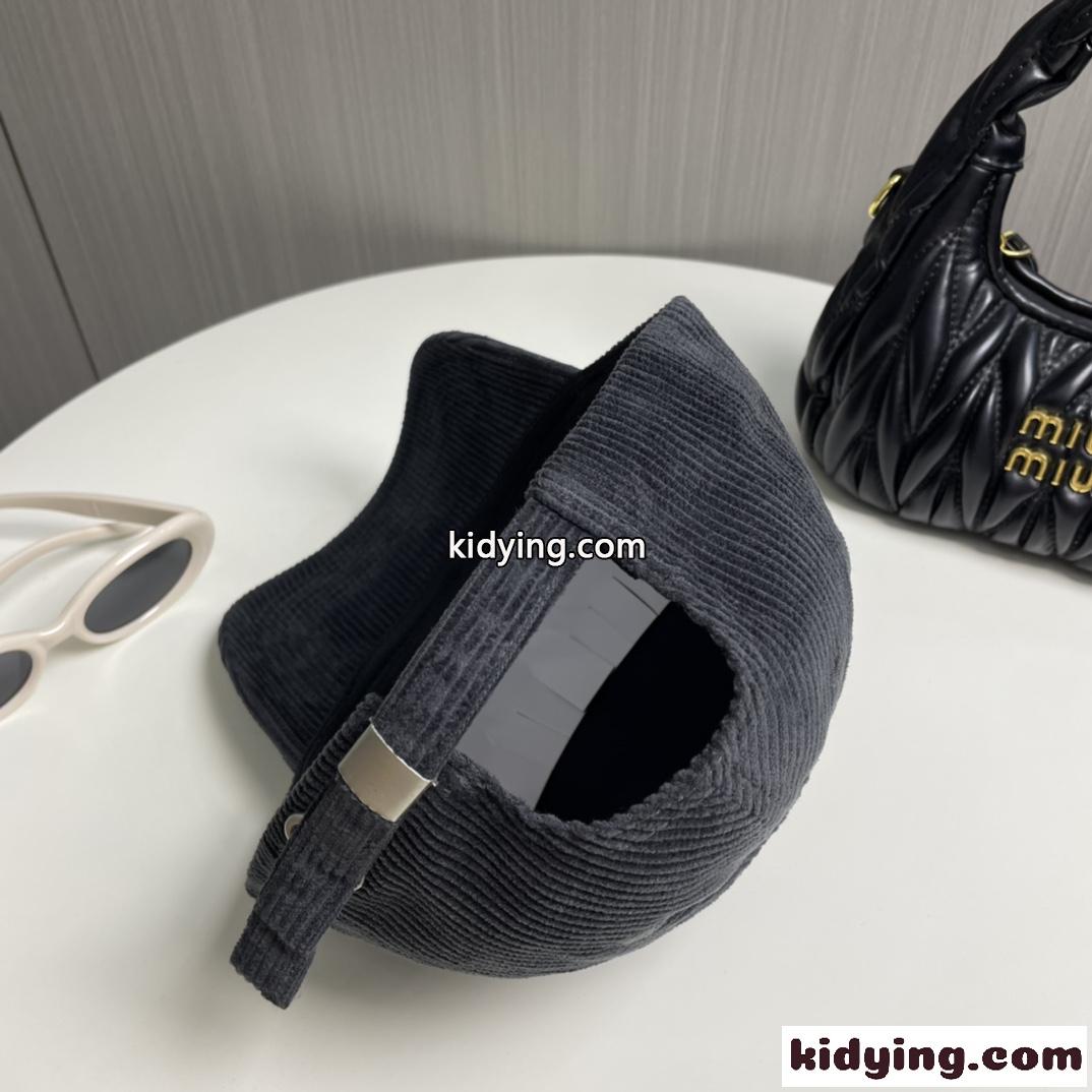キャップ･LV シグネチャー コーデュロイ ルイヴィトン 帽子 コピー ダークグレー-1
