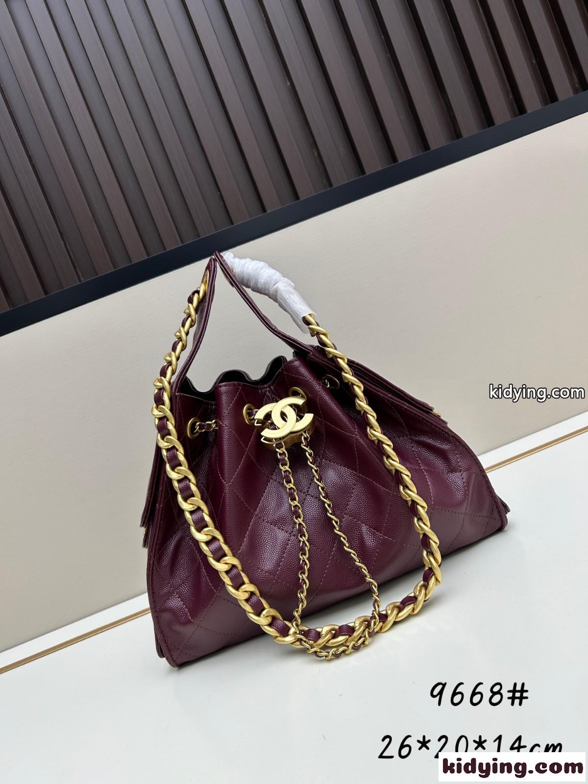 CHANEL25 ホーボーバッグ スモール シャネル バッグ コピー ワイン-2