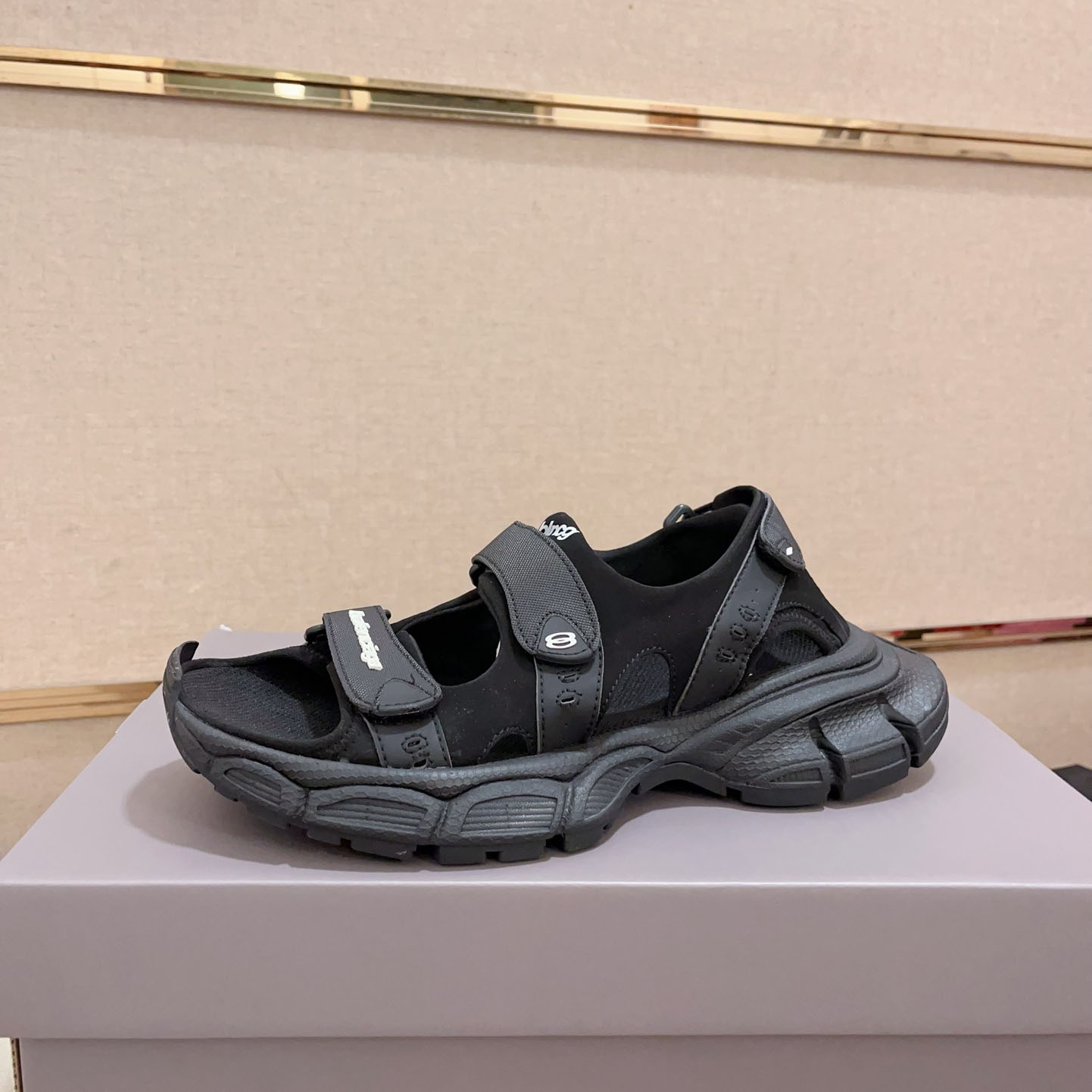 カジュアル メンズ 3XL サンダル バレンシアガ サンダル スーパーコピー ブラック-0
